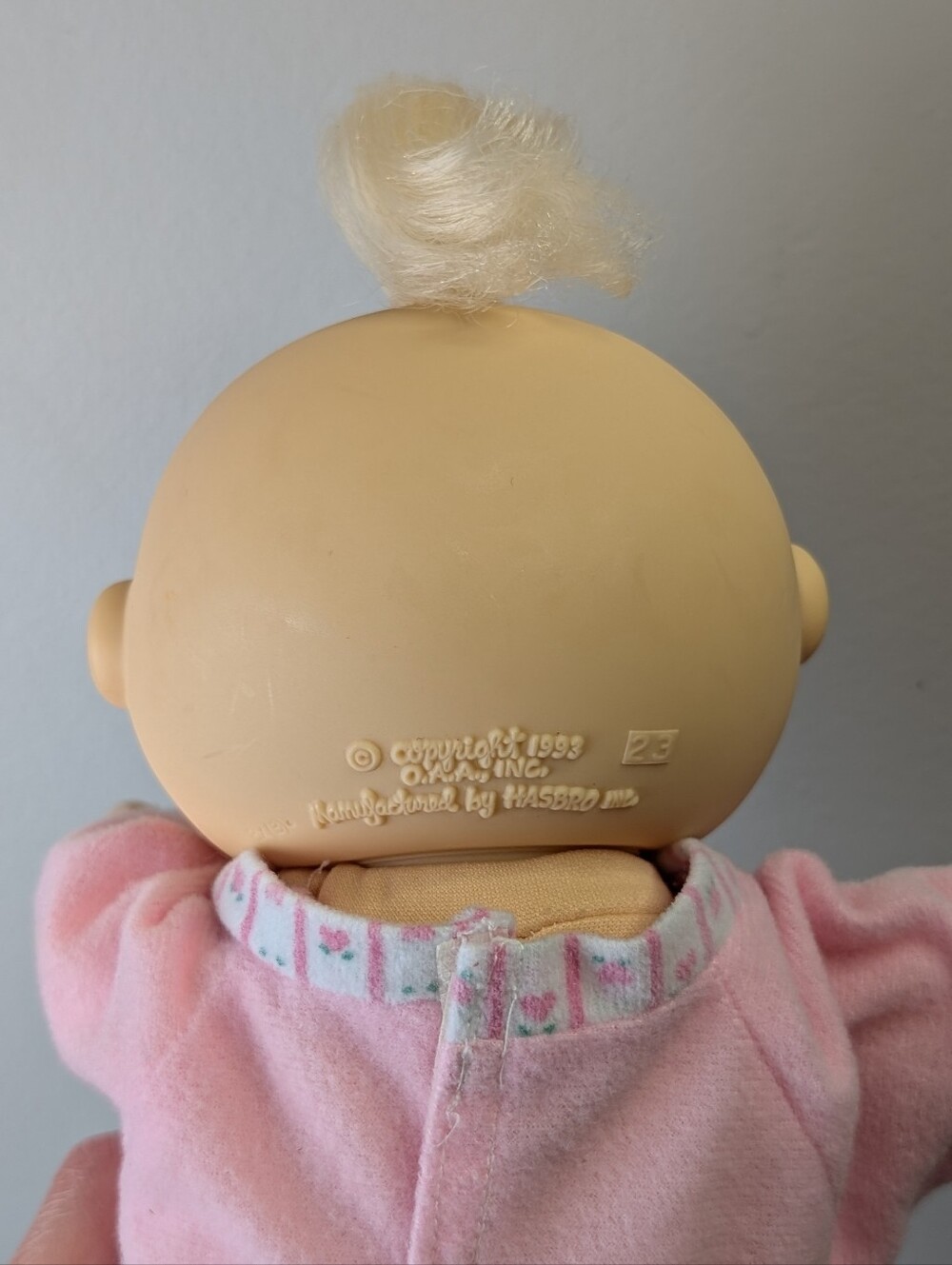 Vintage 1993 Cabbage Patch Naptime Baby Doll Swaddle Baby Blanket, Cup, Pacifier - Picture 9 of 13